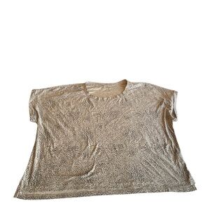 Beyond Yoga Beige Leopard Print Pajama Top